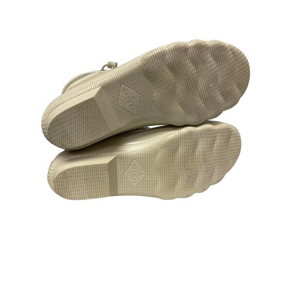 Sperry Syren Gulf Playa Tan Duck Boots Winter Rain Side Zip Women's Size 8 NEW - Picture 5 of 5